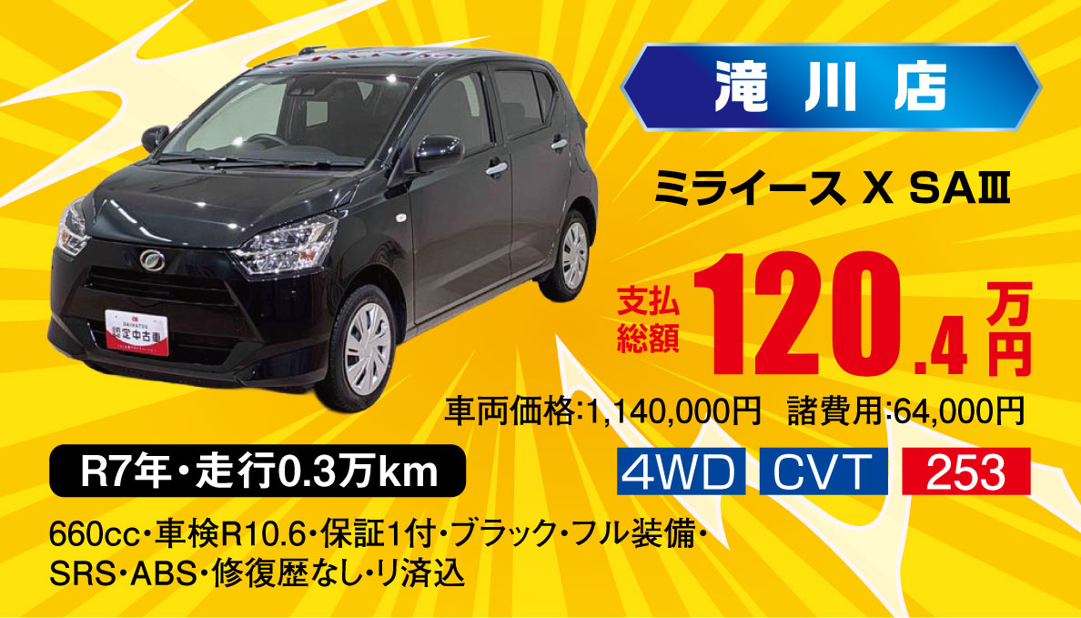 ミライース X SAⅢ